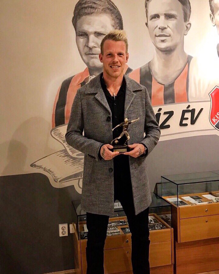 Today I’ve been awarded by the Jozsef Bozsik Award for Player of the Year in 2018! Thank you everyone for your support! 🙏