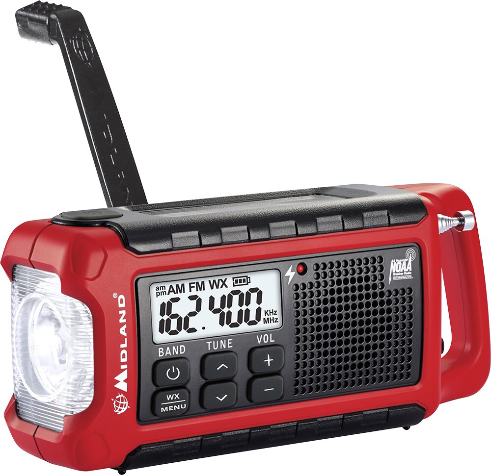 stormfrontfreak's tweet image. 5 WEEKS OF CHRISTMAS continues! We’re giving away the @MidlandUSA ER210 E+Ready Compact Emergency Crank Wx Radio with Solar power. Will charge your cell phone! Enter to #win by Following us AND Retweet this post by Wednesday 12/19.