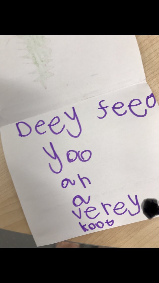 emmagarnett87's tweet image. So today Theo (my dog) got his first Christmas card @MulberryParkET #writingforpurpose #reception #receptionwriting