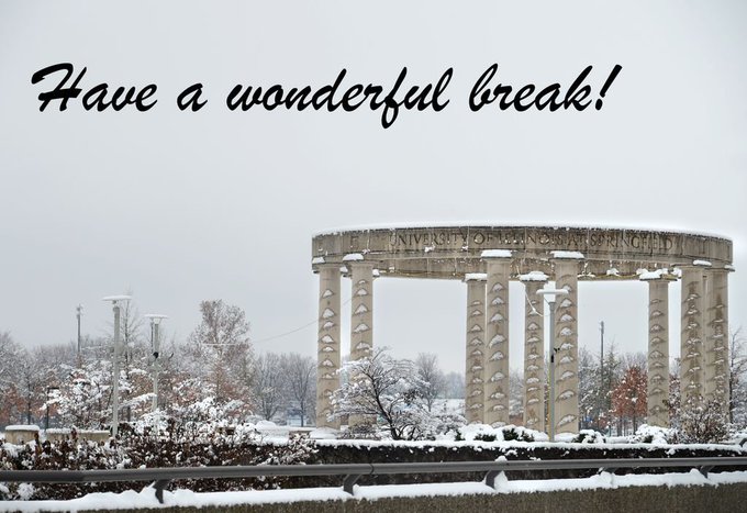 As fall semester classes at #UISedu end, we hope you have a wonderful break. Enjoy your time off and happy holidays! https://t.co/P3qW3N747E