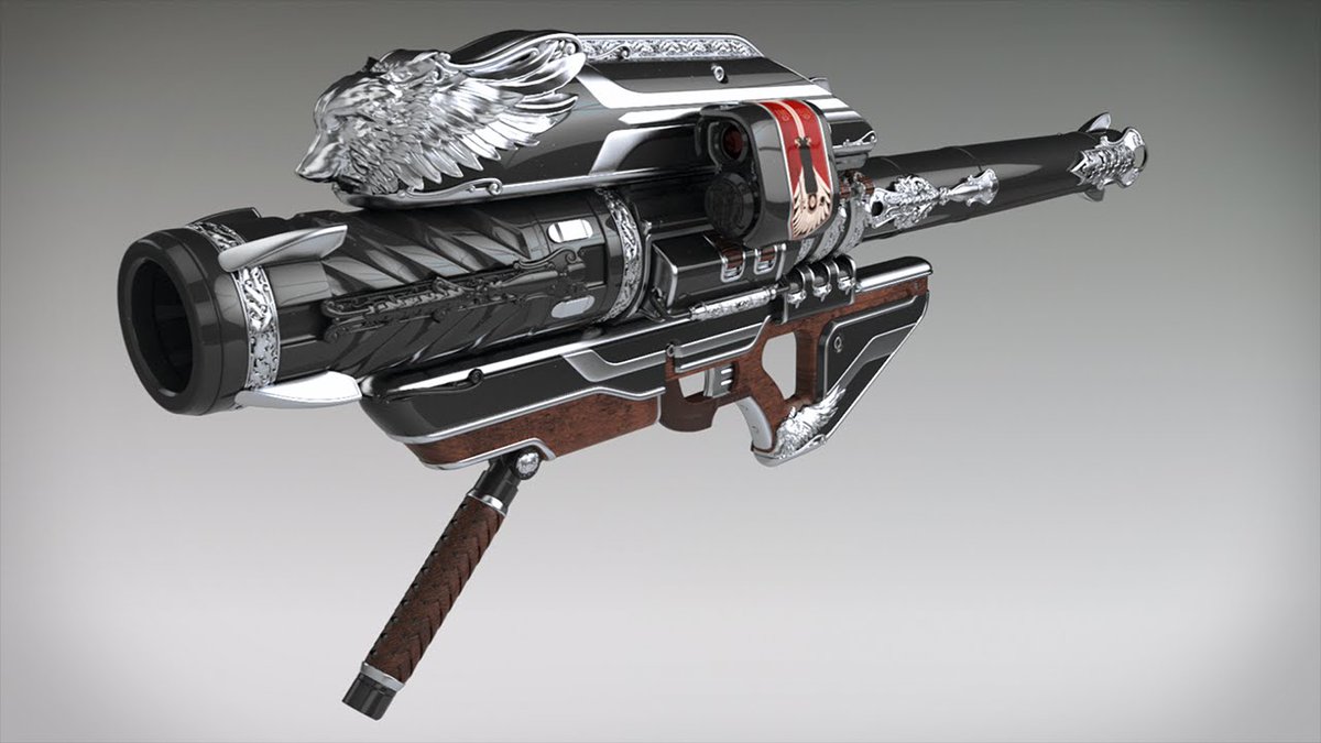 Marksman's tweet photo. Now that the sword has been vaulted, I'd like to suggest a Mythic Rocket Launcher, it can look something like this and maybe we could call it, idk, the Gjallarhorn https://t.co/ORZTGOjGvv