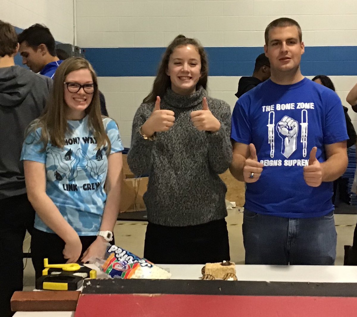 AWPhysics's tweet photo. The morning AP Physics class winners, Drippy Marshmallows, with an average distance of 2.16 m. https://t.co/LaT54vM58a