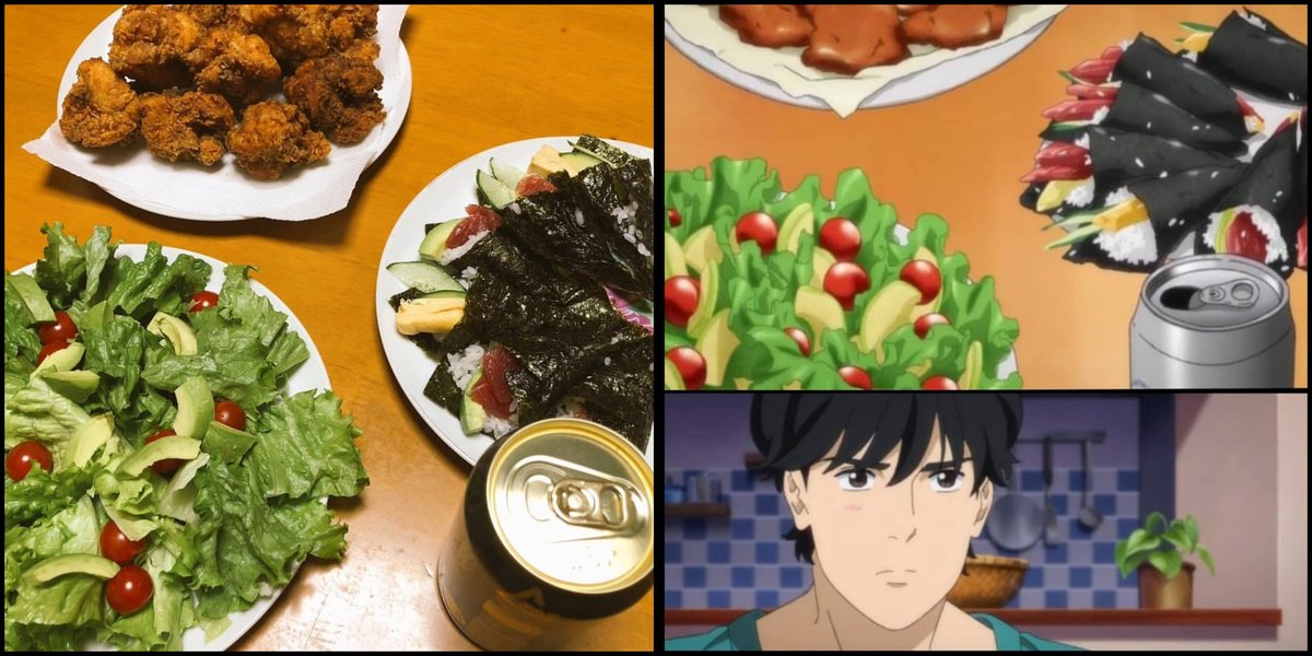 シャンプー アニメ再現料理人 18年自分が選ぶ今年の4枚 今年たくさん反応してもらったアニメの再現料理です W アニメ飯 再現料理 Animefood