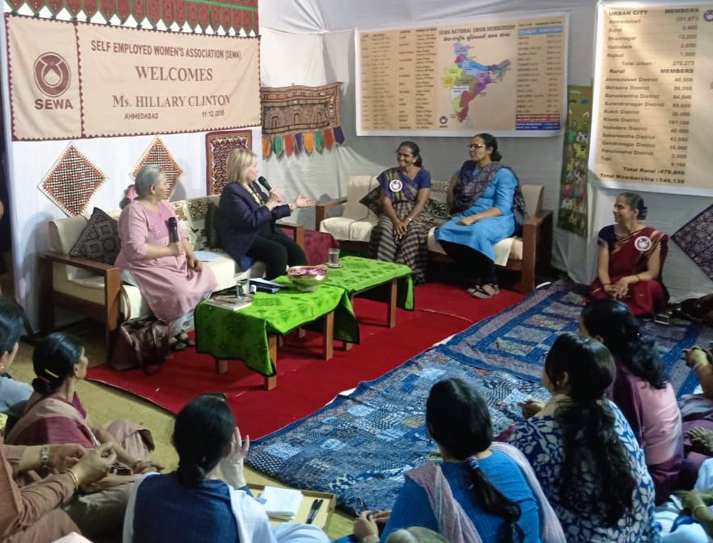 One of my personal heroes is Ela Bhatt, who has provided microloans to women in India for 46 years. Her work embodies the principle that every person should have the chance to achieve his or her dreams and make the most of their God-given potential. facebook.com/hillaryclinton…