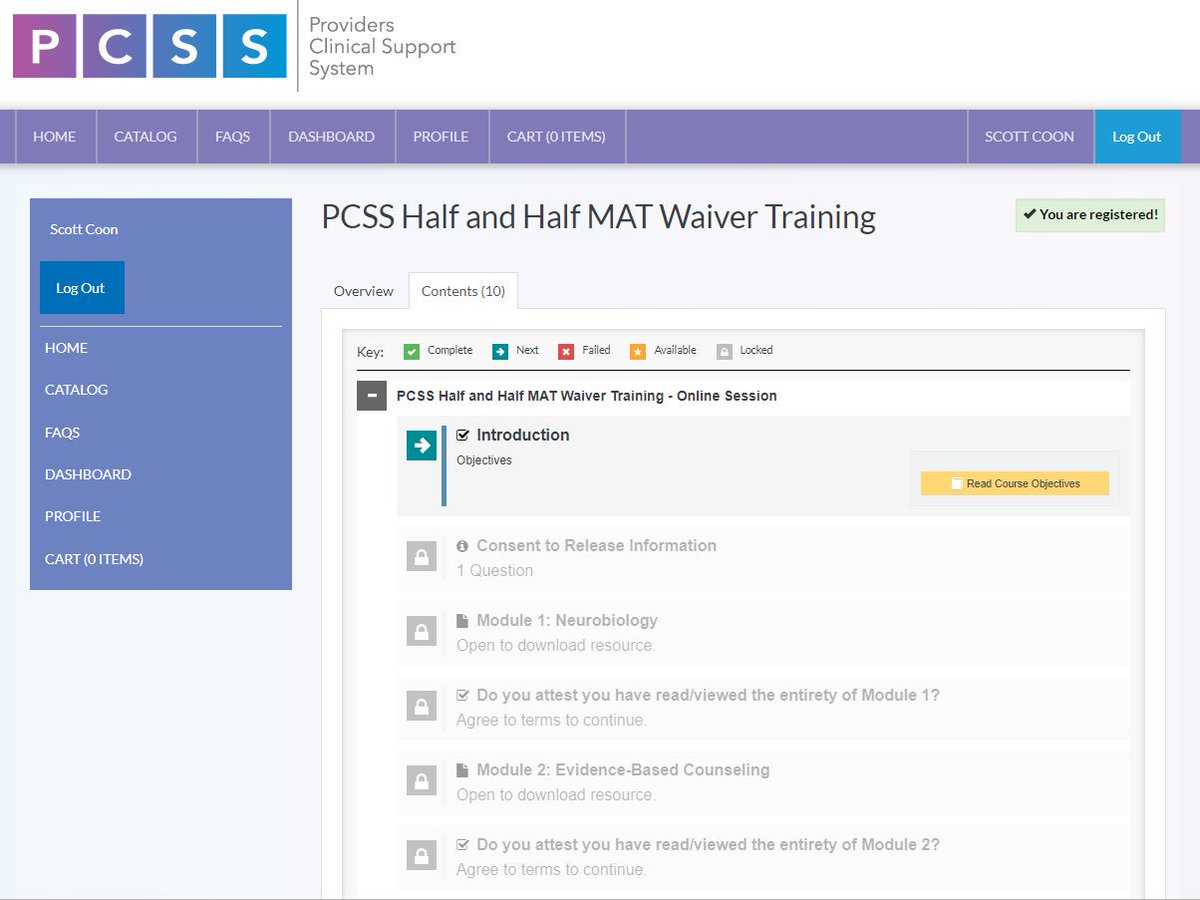ScottCoonPharmD's tweet photo. Halfway through the 8hr #HarrisonNarcoticsActWaiver training (aka #datawaiver aka #buprenorphinewaiver aka #MATwaiver training) - would be awesome to get to use my new credential in MO to save lives #pharmacist #pharmd #MTSlaw https://t.co/XKSItXhozy