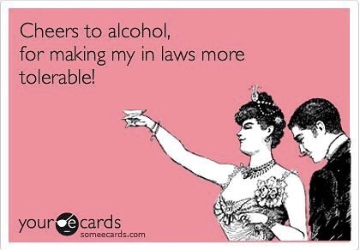 Inlawsfromhell's tweet image. Everybody turn your glasses up!