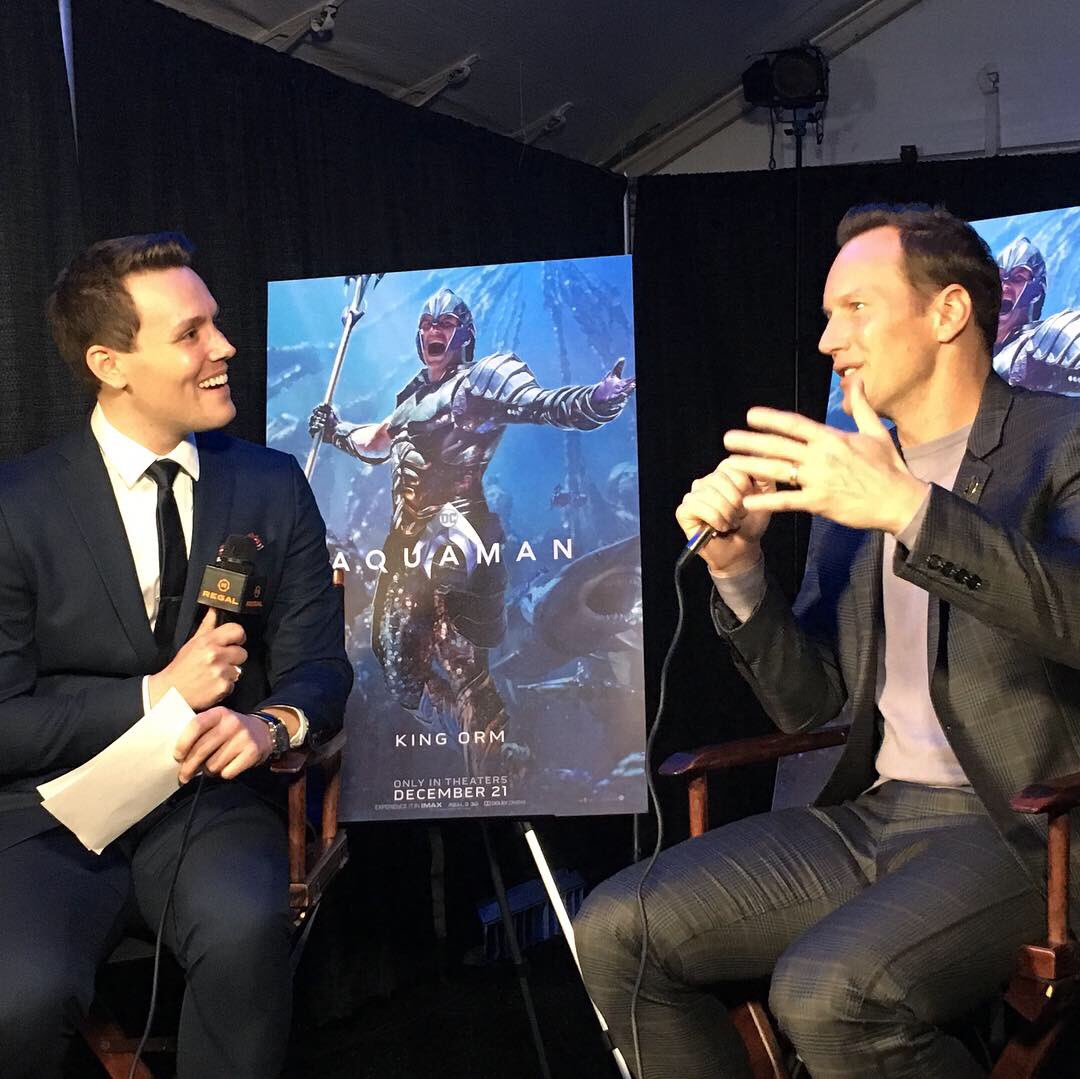 MATTHEWHOFFMAN1's tweet photo. Thank you Knoxville! SO much fun interviewing #patrickwilson at an exclusive red carpet premiere of @aquamanmovie at @regalmovies ! The evening raised $500,000 for Variety! Thank you @wbpictures @regalmovies @usvariety for having me! https://t.co/uUUPcqMVC3