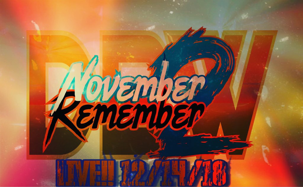 Tonight at 9pm est we bring you this mega event!  #November2Remember will be one unforgettable event!  Don’t miss it streaming live on our YouTube Channel!!!