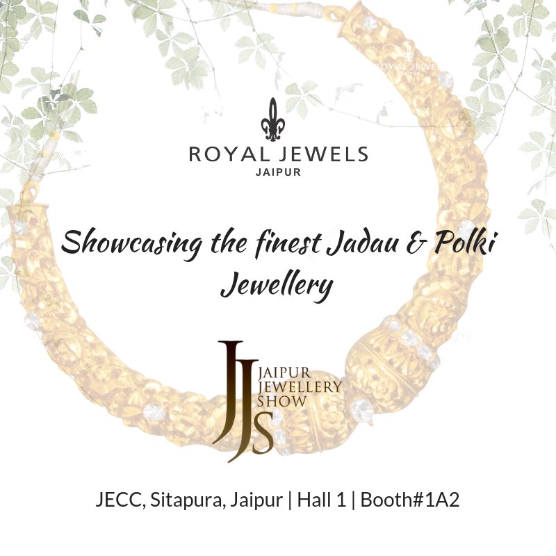 6 days to go! Looking forward to see you all at the 15th #JaipurJewelleryShow | Booth #1A2 . . . #RoyalJewels #TheWorldOfJadau #TheBridalSaga #BridalSaga #JadauJewellery #Jaipur #ShowTime #BridalJewellery #HeritageJewellery @jaipurjewelleryshow