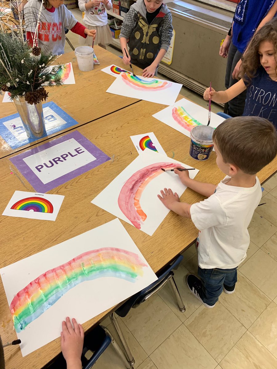 miss_rrega's tweet photo. Be a rainbow ๐ in someone's cloud โ๏ธ. Fun in the art room with Ms.Piteo! @WOSnews #msRegaWOS #MSferzokaWOS https://t.co/zK6enxcRCO