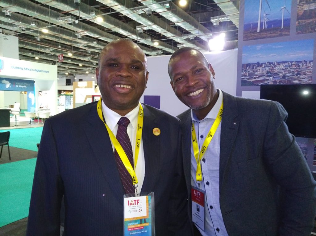 Look who dropped by <a href="/ATI_ACA/">ATIDI - African Trade & Investment Dev. Insurance</a>’s booth on day 4 of @iatf2018 - soccer legend <a href="/didierdrogba/">Didier Drogba</a> and the President of <a href="/afreximbank/">African Export-Import Bank - Afreximbank</a>. Happy to see this movement taking hold and looking forward to exploring how we can maintain the momentum on building intra-AFRICAN Trade.