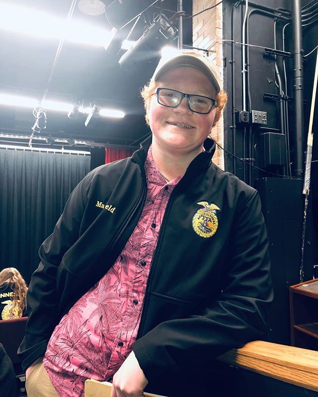 MNFFAVII's tweet photo. This week’s #memberspotlight is Anthony Manderfeld! Anthony participates in Farm Business Management and his SAE is Forage Placement! Anthony has also attended SLCCL and is a great member and representative of Region VII! 🌾 (and look at that shirt!!!) https://t.co/PvICeknT9f