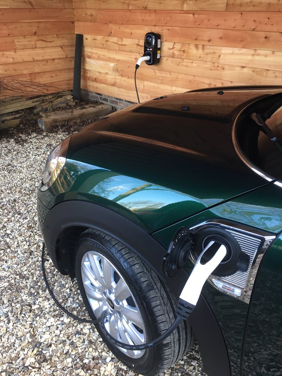 Our latest Rolec EV charging wall pod installed in this nice black and grey finish!