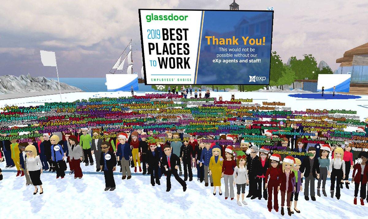 eXpRealty's tweet photo. We've come a long way in just a year. A big thank you to our agents and staff who helped us celebrate being named a Best Place to Work for a second year in a row in @Glassdoor’s 2019 Employees’ Choice Awards. 
#BPTW #eXpRealtyProud #FBF $EXPI @eXpWorldIR https://t.co/VfwxgE3DGZ