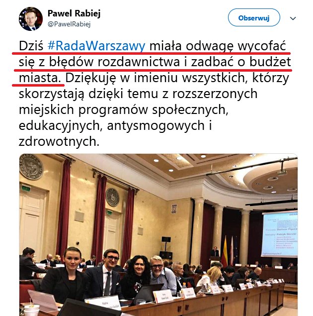Na wpisie Pawełka, pokaże Wam jak będzie wyglądał wpis o likwidacji 500+ w razie wygranej przez POKO🤮wyborów w 2019 roku.
⬇️⬇️⬇️⬇️
- Dziś Sejm miała odwagę wycofać się z błędów rozdawnictwa i zadbać o budżet Państwa.....
Dziękuję za uwagę.