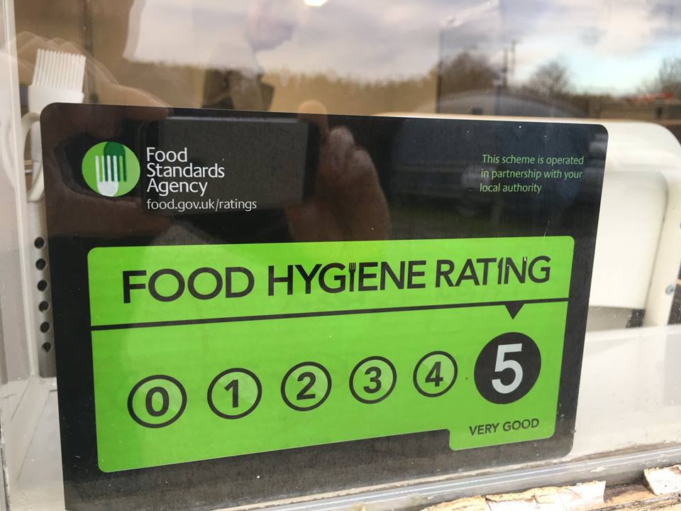 Super pleased to have been awarded a 5 star food hygiene rating again for our new commercial kitchen!