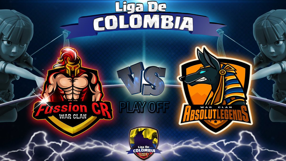 📢Hoy tenemos esta guerrasa por los 4tos de finales entre <a href="/ABSOLUTCLASH1/">AbsolutLegends^</a> vs Fussion CR
Dos excelentes clanes que quieren ganar a toda costa pero que gane el mejor...🤘🤘