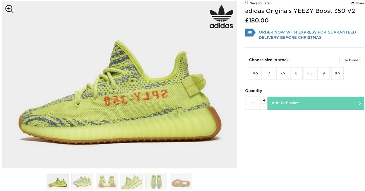 JD Yeezy Boost 350 V2 'Frozen Yellow 