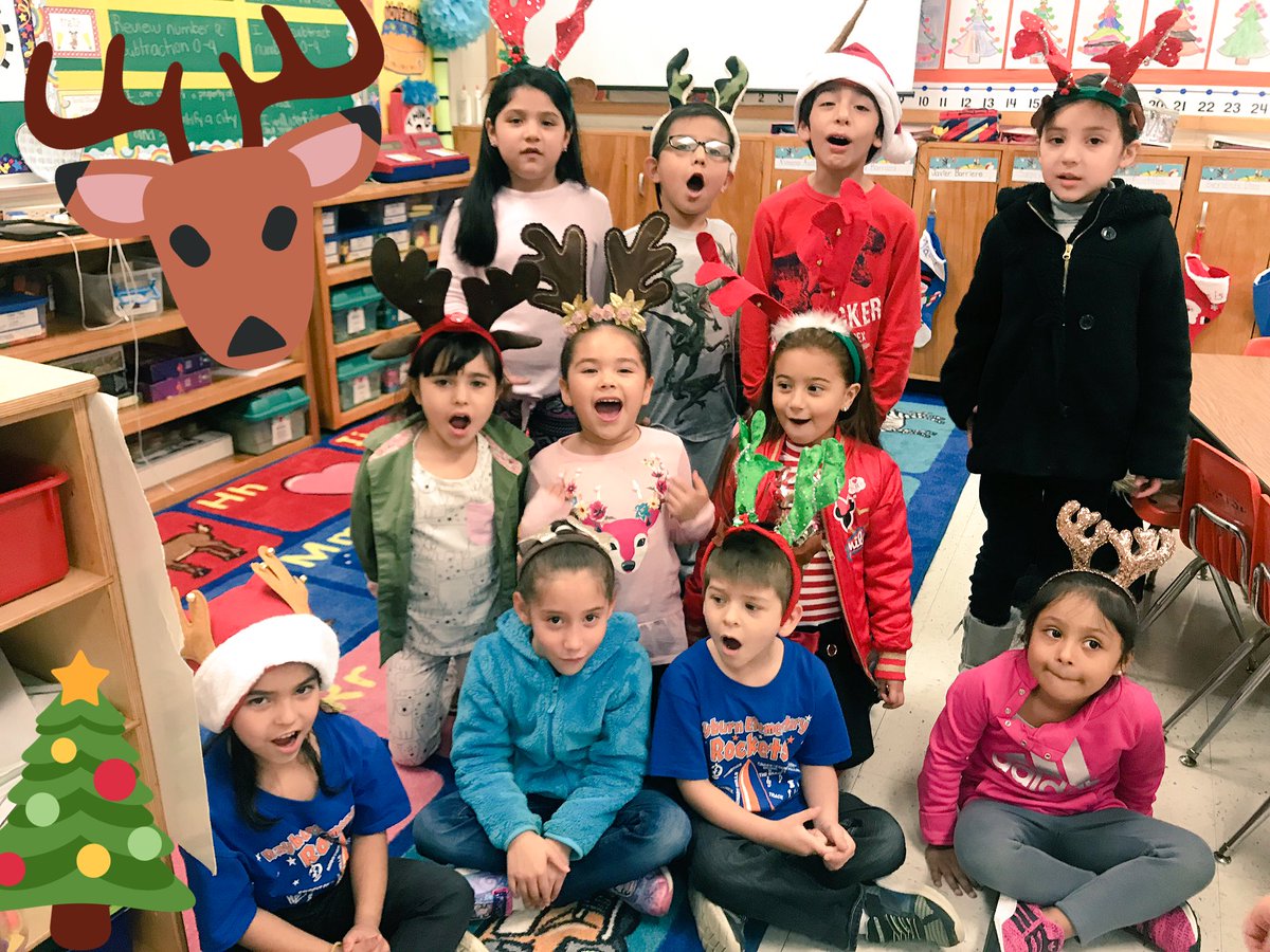 Reindeer Day @Rockets120 #kindersquad #holidayfun #10DaysOfChristmas  #MrsAlanizKinderSquad