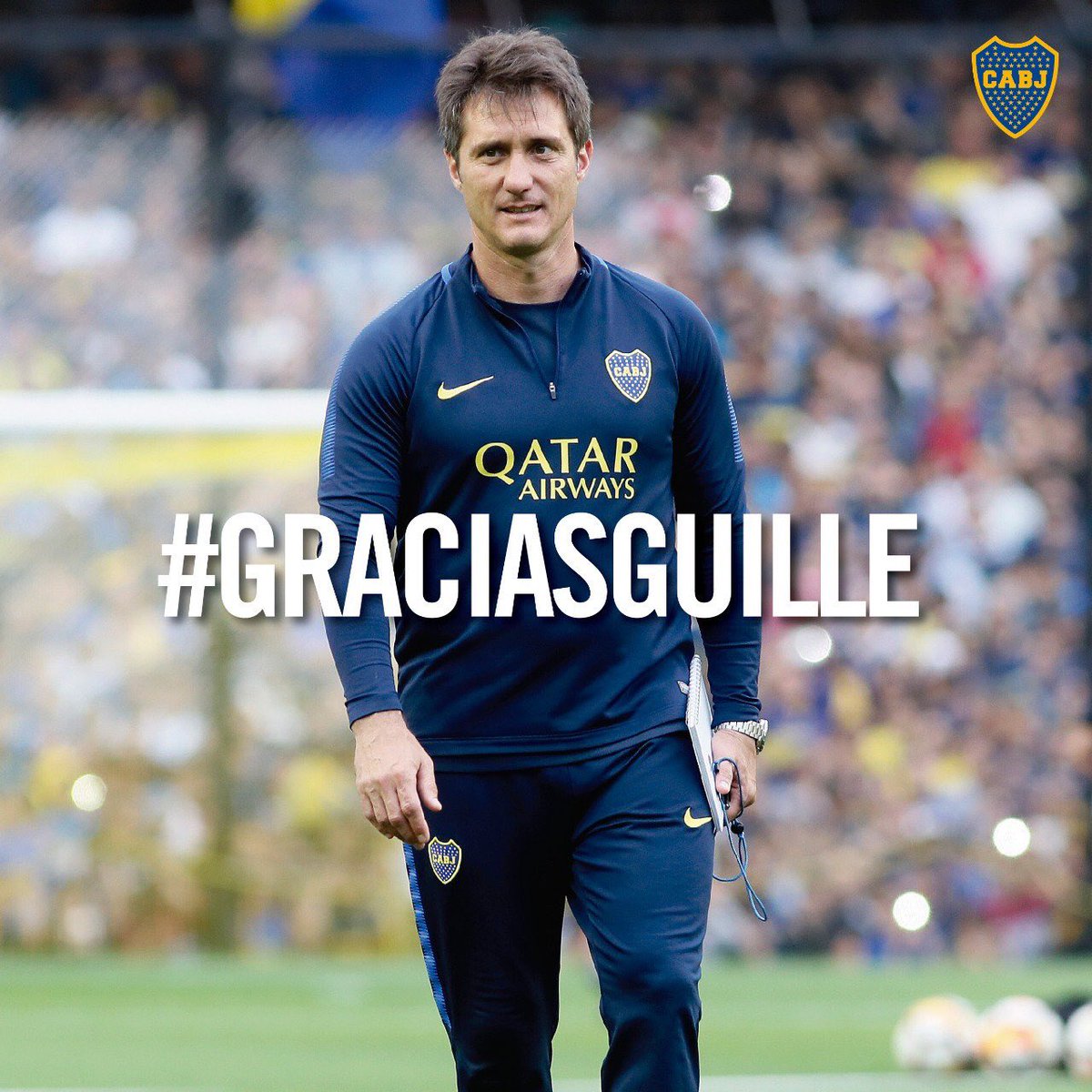 Tato_Aguilera's tweet image. Durante 3 años vivió por y para #BocaJuniors. Dio todo y se brindó siempre al máximo. Ídolo del club y respetado por todos. #GraciasGuille.