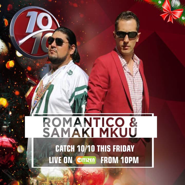 Romantico and Jason “samaki Mkuu” Dunford stop by too #10over10 <a href="/citizentvkenya/">Citizen TV Kenya</a>