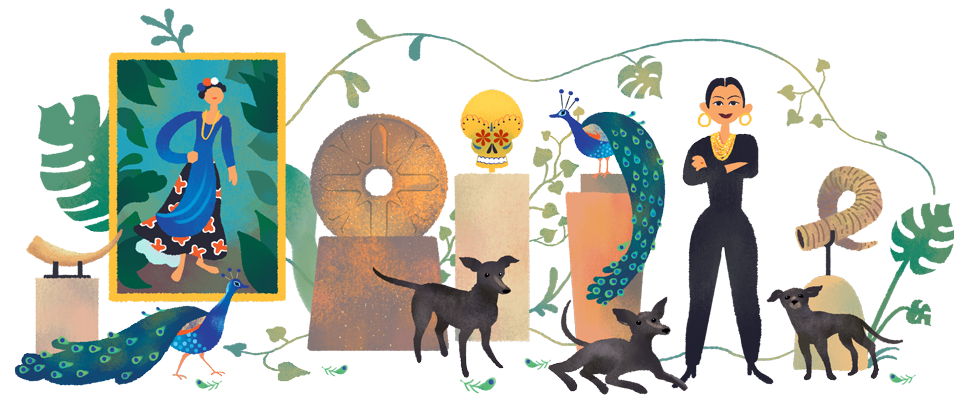 GoogleDoodles's tweet photo. Did you know? Mexican businesswoman &amp; philanthropist Dolores Olmedo opened a museum in her home to share her 137-piece private collection of Diego Rivera's art with the people of her country 🎨 Learn more about this patron of the arts here → https://t.co/Sw3zQgGso4 #GoogleDoodle https://t.co/BLxb1yfl1D