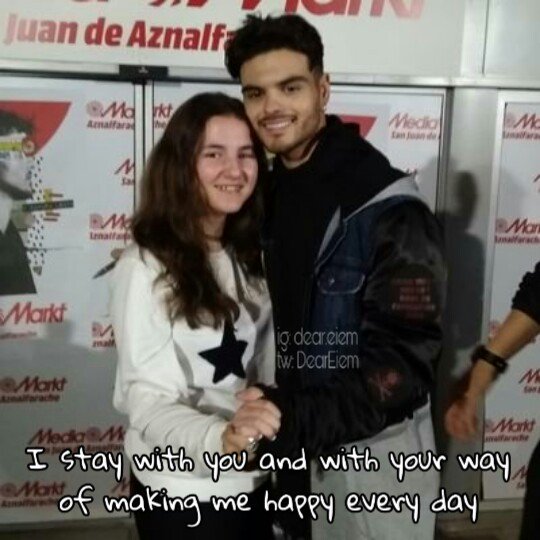 «I stay with you and with your way of making me happy every day» 

<a href="/abrahammateo/">Abraham Mateo</a>