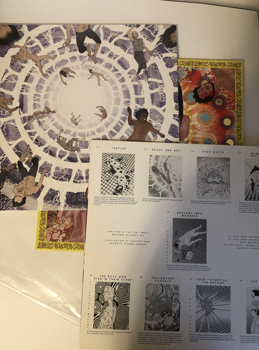 supremeWEAVE's tweet photo. “You’re Dead!” by Flying Lotus. Beautiful art, especially on that gatefold. https://t.co/fHO733Hzo4