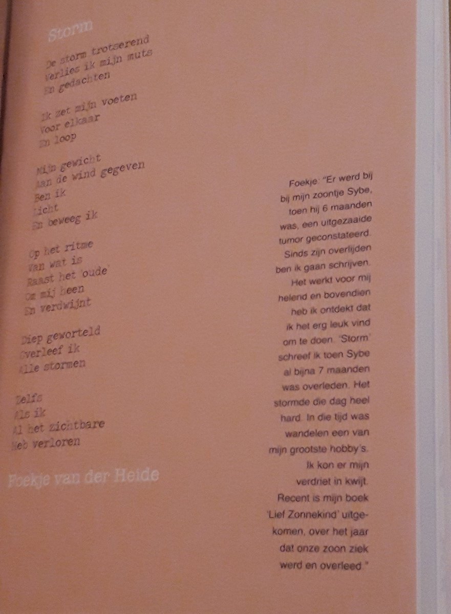 Onder de indruk 🙏 Mijn inzending Storm bij de #lentezoetgedichtenwedstrijd behoort tot de 50 juryfavorieten en is nu opgenomen in een #lentezoet #gedichtenbundel. Spreekt mijn schrijven je aan? Ik heb veel meer gedichten en overdenkingen geschreven, zie foekjevanderheide.nl