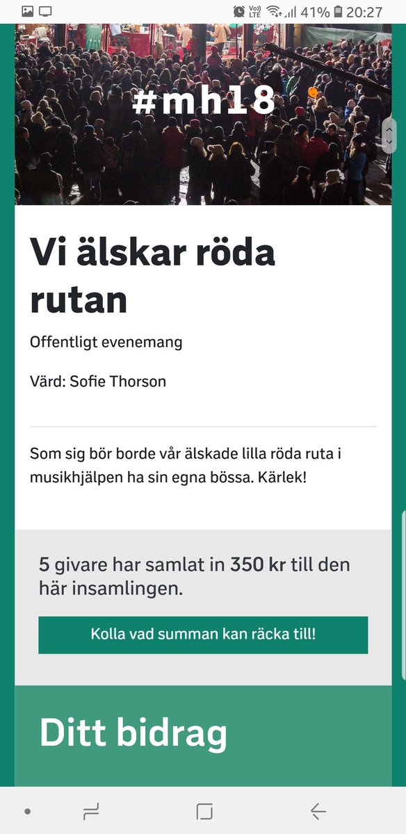 GuldFiia's tweet photo. Men hörrni! Mer kärlek och mer cash kan vi väl ge den gedigna rutan? Kooom igen nu. #mh18 #mh2018 #rödarutan https://t.co/xOxFz6Kbqi