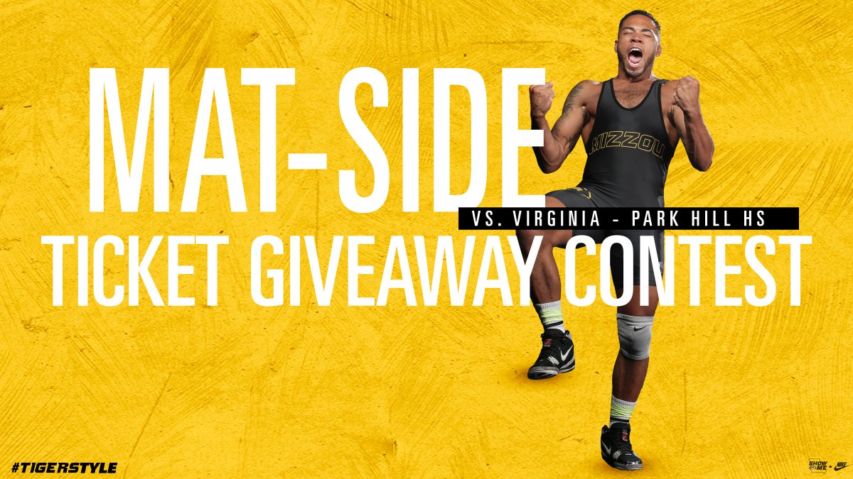 MizzouWrestling's tweet photo. Do you want mat-side tickets to next Thursday's SOLD OUT dual vs. Virginia at Park Hill High School in KC?
Tweet us pictures of you or your family dressed in #TigerSyle gear and we'll pick a winner!
Winner will be announced Saturday at noon! https://t.co/R8I4mQTLS1