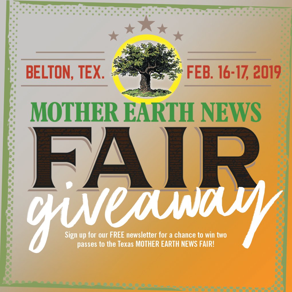 Want FREE passes to the Texas FAIR? Sign up for our newsletter, MOTHER EARTH NEWS LIVE! Sign up today: bit.ly/MENLIVE