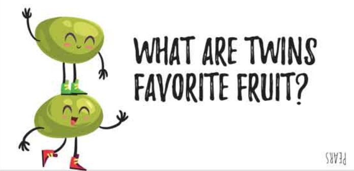 Happy #FoodieJoke Friday!
What are twins favorite fruit?
… Pears! 😀