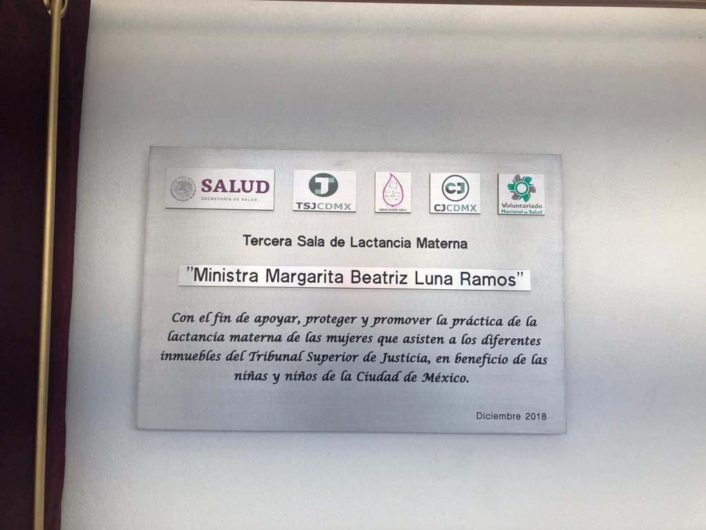 VOLUNTARIA2_SS's tweet photo. El día de hoy se inauguró la Sala de Lactancia Materna #90 en el Tribunal Superior de Justicia de la Ciudad de México, la cual fue donada gracias a la Asociación Candelaria Elba Beatriz y Gloria, en beneficio de la niñez mexicana. https://t.co/WRlmebkJm2