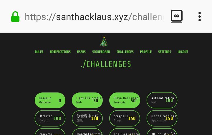 0xShiroKuma_'s tweet image. Let&apos;s go ! #SanthacklausCTF