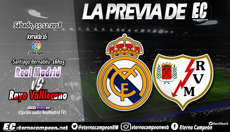 Previa | Real Madrid - Rayo Vallecano
http://eternocampeon.net/previa-real-madrid-rayo-vallecano …
Por: @Cristian25_SP
Diseño: @PatriFdez18
#RMLiga #HalaMadrid #LaLiga