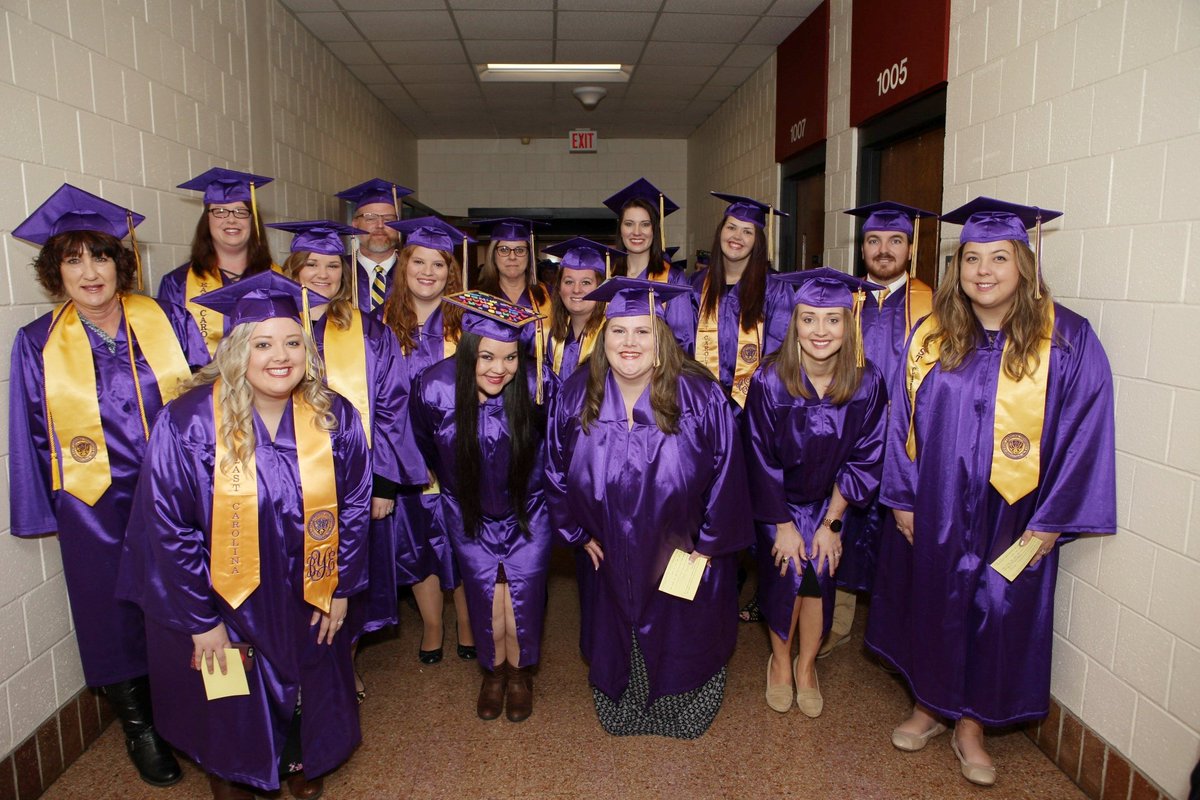 PartnershipEast's tweet photo. Congrats to our newest Pirate teachers! #Graduation #ECU18 #OnlineEducation https://t.co/LqAghq8cZv