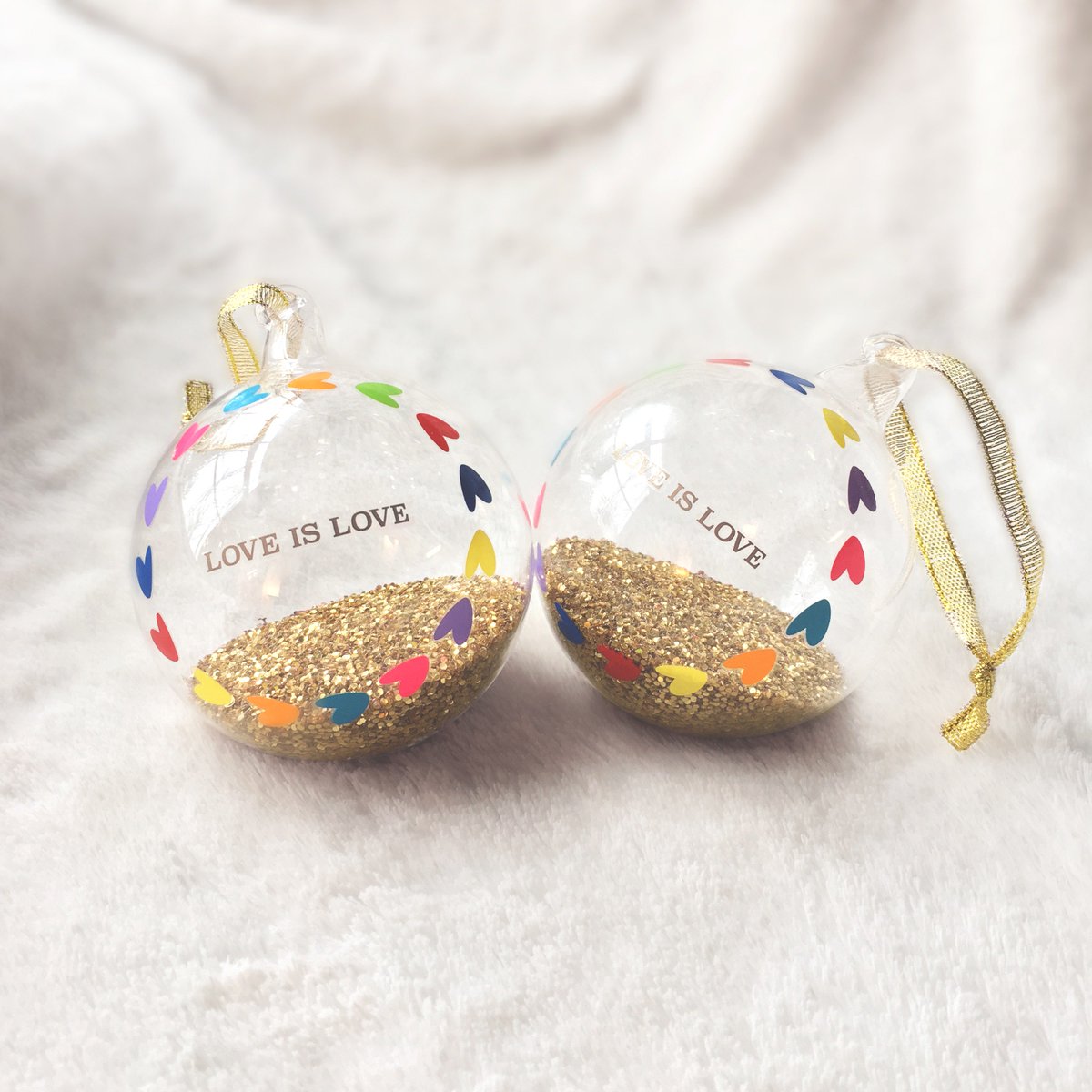 #LoveIsLove ornaments