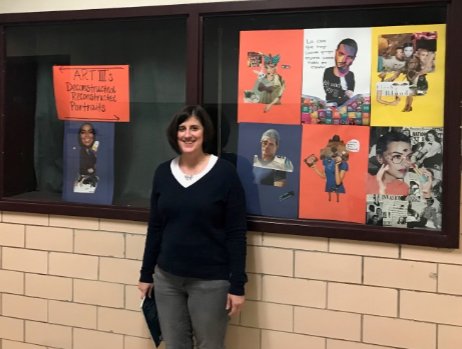 FreemanLibrary's tweet image. Reuse and recycle--Students use old magazines to create deconstructed reconstructed portraits in Mrs. Jones's classes. #studentowned #creativethinker @hcpslib @dsfapmey