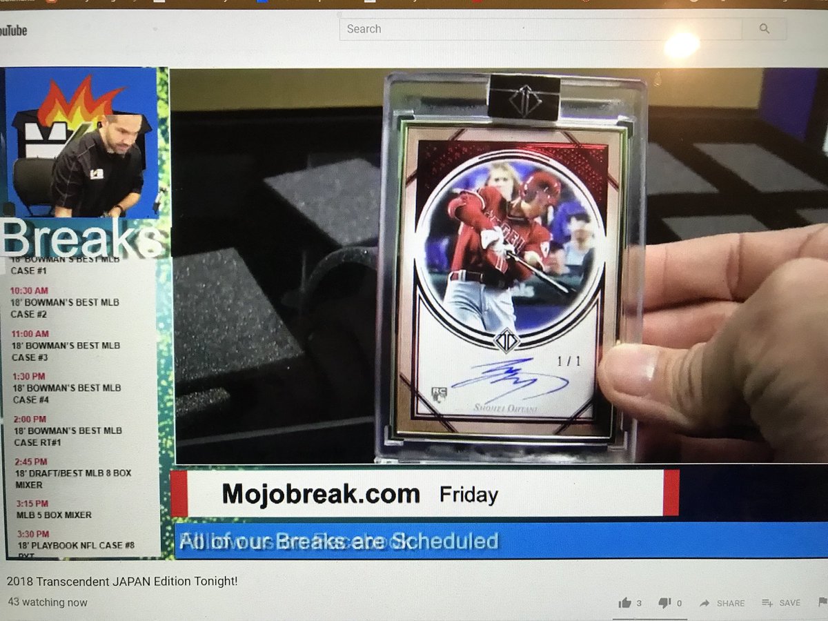SpartyHawkCache's tweet photo. TOPPS TRANSCENDENT ASIA EDITION: Some massive hits in the @mojobreak_com case break tonight w/ two 1 of 1’s in the autos along w/ the extra MojoRefractor!!! The product was pretty amazing looking &amp; the value should rise as this could be a 1 &amp; done deal by @Topps! #50cases 🇯🇵⚾️🇺🇸 https://t.co/0nGzdBpinW