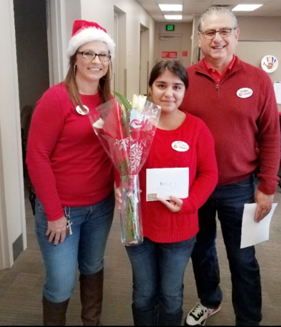 It's amazing to work for a company that recognizes our team members for their hard work this holiday season 🎄🎯 as well as paying it forward to the community ❤ Congratulations to Nancy <a href="/2420/">Jonas</a> for Work. Win. Give. 🎉 @richardTarget8 <a href="/guadalupe3fiveO/">Guadalupe Franco</a> <a href="/salamlazkani/">salamlazkani</a> @garadasimmons