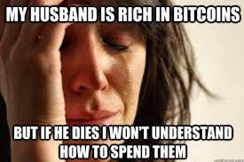 Don't Be Like This,
You have strong reasons to be a part of crypto space.
You have the natural ability to present #crypto information in a way that the public can connect with and understand. 
So, go and dive in!
#women #wife #cryptocurrency
xcryptomarket.com