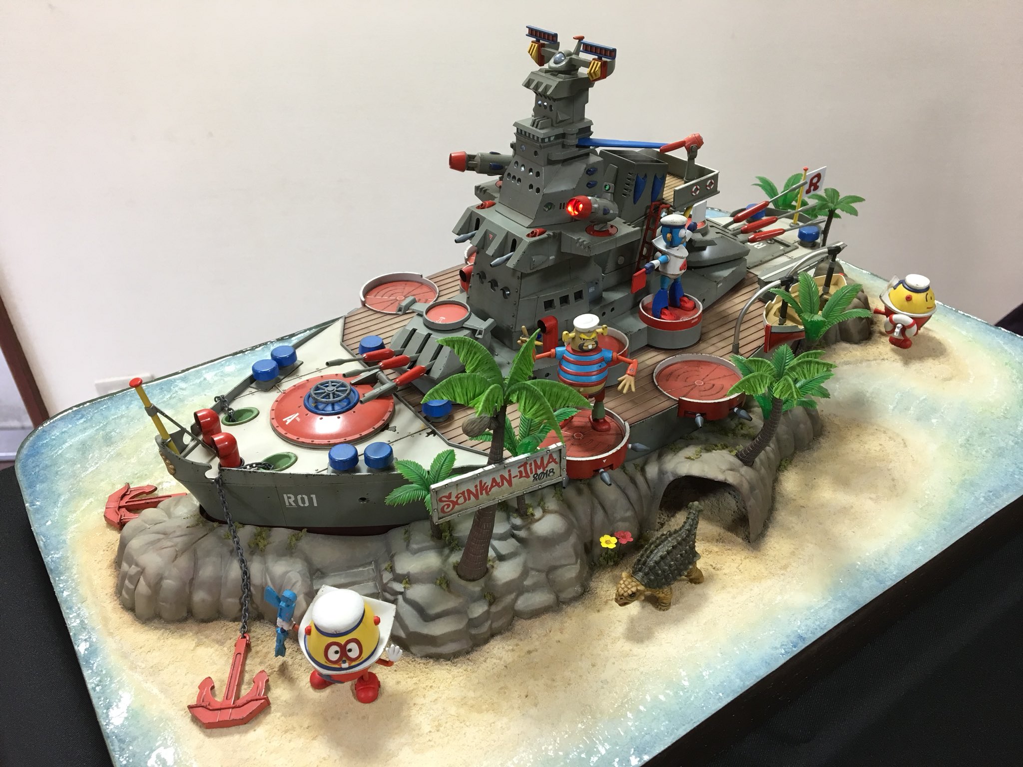 戦艦島ツアーへようこそ 〜 アオシマ ロボダッチ「戦艦島」製作