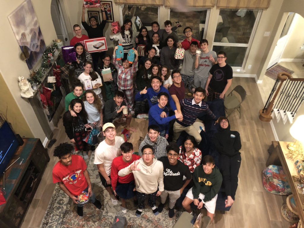 Swim team Christmas party!!