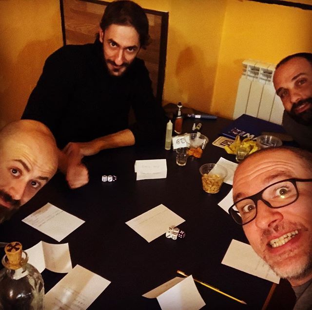 Achernar80's tweet photo. #fiasco played with lifetime friends? 
AWESOME .
#rpg #gdr #roleplaygame #giochidiruolo #storygames #giochidistorie #jasonmorningstar #friends #fridaynight #geeklife #geekfriends #twitter https://t.co/UtBeBZvxdt https://t.co/x9d2ImGnJC