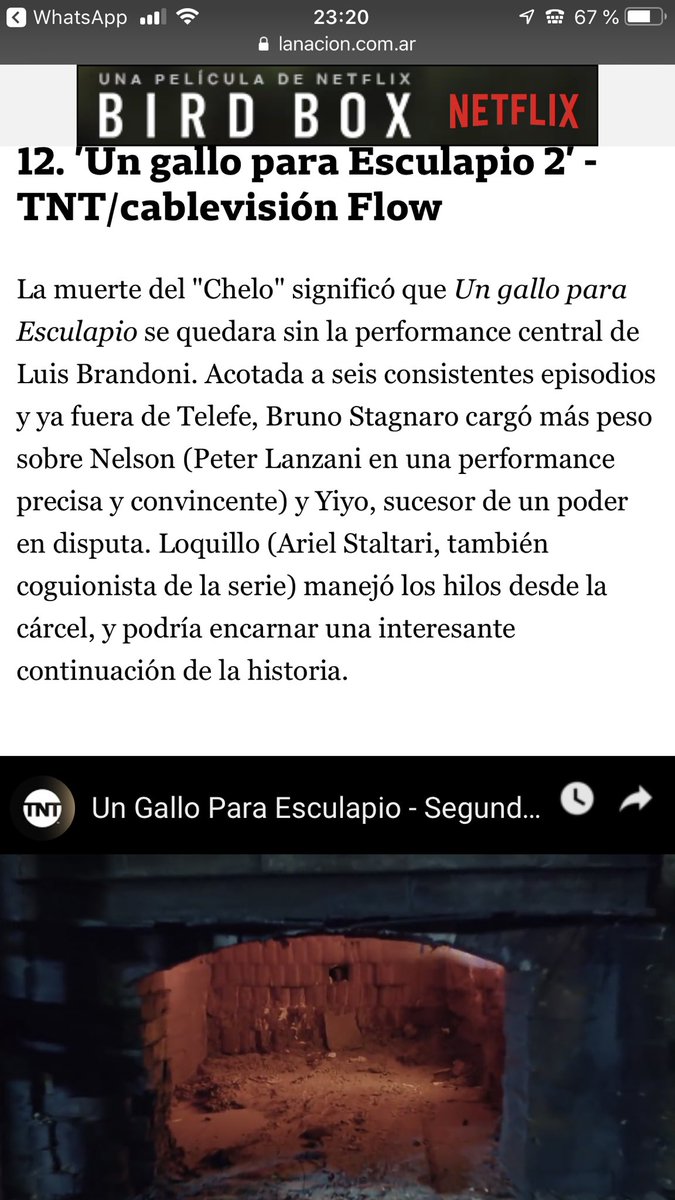pabloculellok's tweet image. Las 3 ficciones de @undertransmedia entre las 15 mejores series nacionales e internacionales de 2018 para @LANACION Gracias !! #elmarginal2 #ungalloparaesculapio2 #100DiasParaEnamorarse @TV_Publica @tnt @CableFibertel @telefe @NetflixLAT