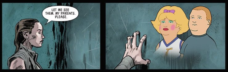edatlin's tweet photo. Just read the comic book adaptation of The Last Jedi, weird that they changed this one scene: https://t.co/6d5PYda14e