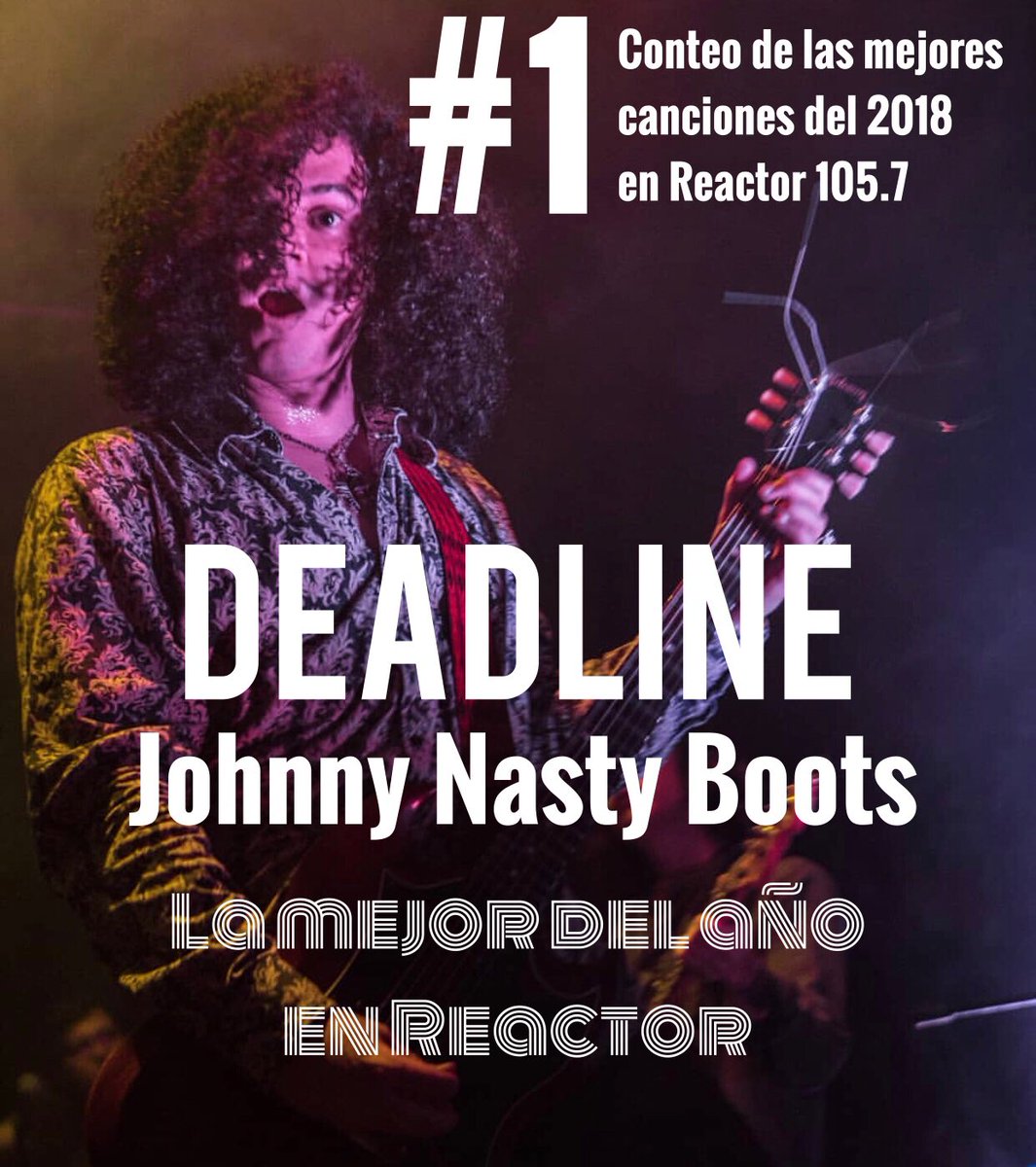 Boxx_Records's tweet image. Deadline de @JohnNastyBoots es la canción número 1 del conteo de @Reactor105 Felicidades!!! 🎊 🎊🍾 @AlternativaRep @PennyMGMT @BTempo1 @Therocklab @ONErpm @Spotify
