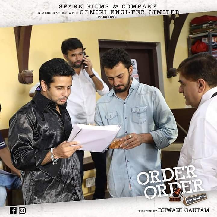 orderorderfilm's tweet photo. Ojas Rawal and Dhwani Gautam captured while discussing the script on the sets of Order Order Out of Order.
#Orderorderoutoforder #SparkFilms #O5 #Orderorder #BehindTheScene https://t.co/lGpYaohyKn