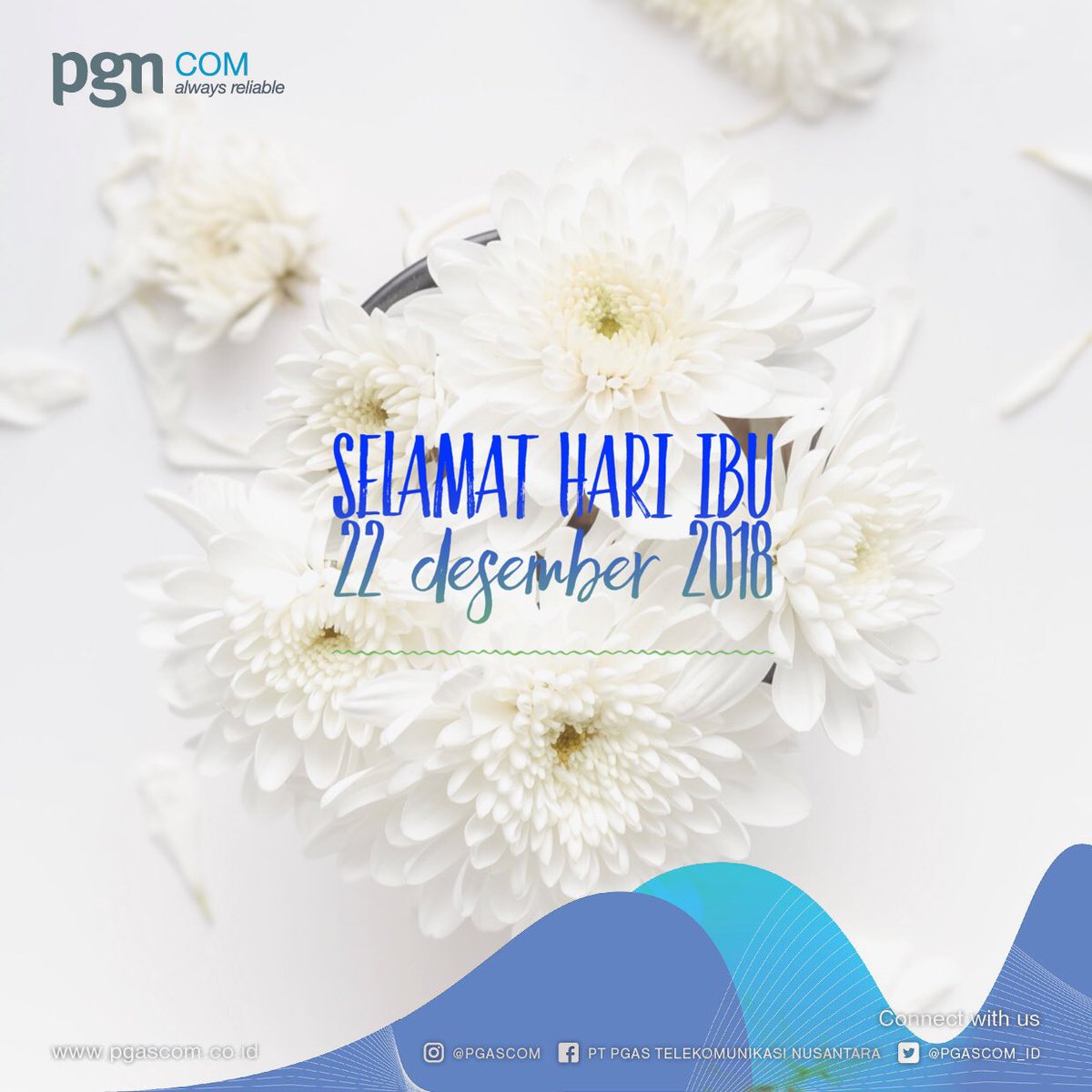 pgncom_id's tweet photo. Kepada Ibu-ibu yang berbahagia, Selamat Hari Ibu. Sungguh besar jasa mu wahai Ibu, terima kasih. #pgascomenginspirasi #pgascomengapresiasi
#pgascombagimunegeri
#ictsolutionprovider
#alwaysreliable
#HariIbu2018 https://t.co/volakl2YwI